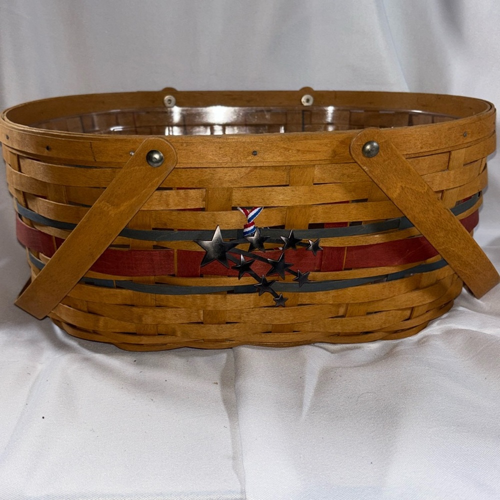 Longaberger American Celebrations Oval Market Basket